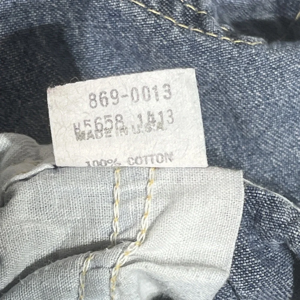 VTG Oshkosh B'Gosh Toddler Blue Denim Overalls Made In USA